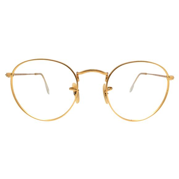 Ray-Ban 3447 112 /72 Round Metal 50-21-145 Sunglass / Eyeglass FRAMES ONLY -GOOD - Picture 3 of 11